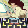 What Arcade Game is Makoto Playing?