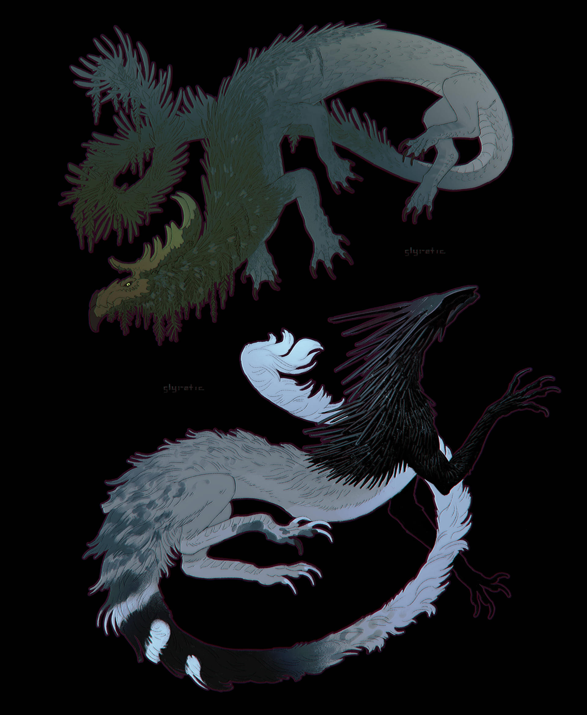 Serpent Dragons (2/2 Open) by glyretic on DeviantArt