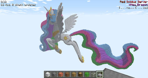 Minecraft 3D Princess Celestia Angle 2