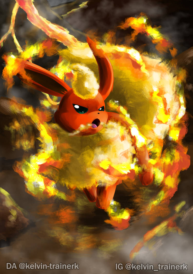 Flareon by kelvin-trainerk on DeviantArt