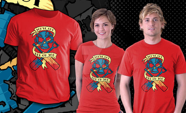 'Red on You' shirt at Teefury