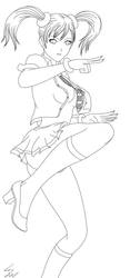 Xiaoyu for Finlandyashagirl - lineart by VAND1TA