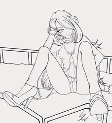 PKMN-Cynthia Sitting sketch *UPDATE*