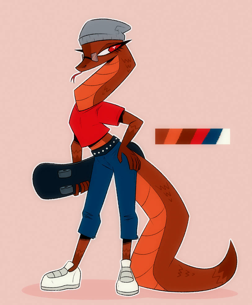 Deviantart Koleyl Adopted Skater Snake girl by Koleyl on DeviantArt