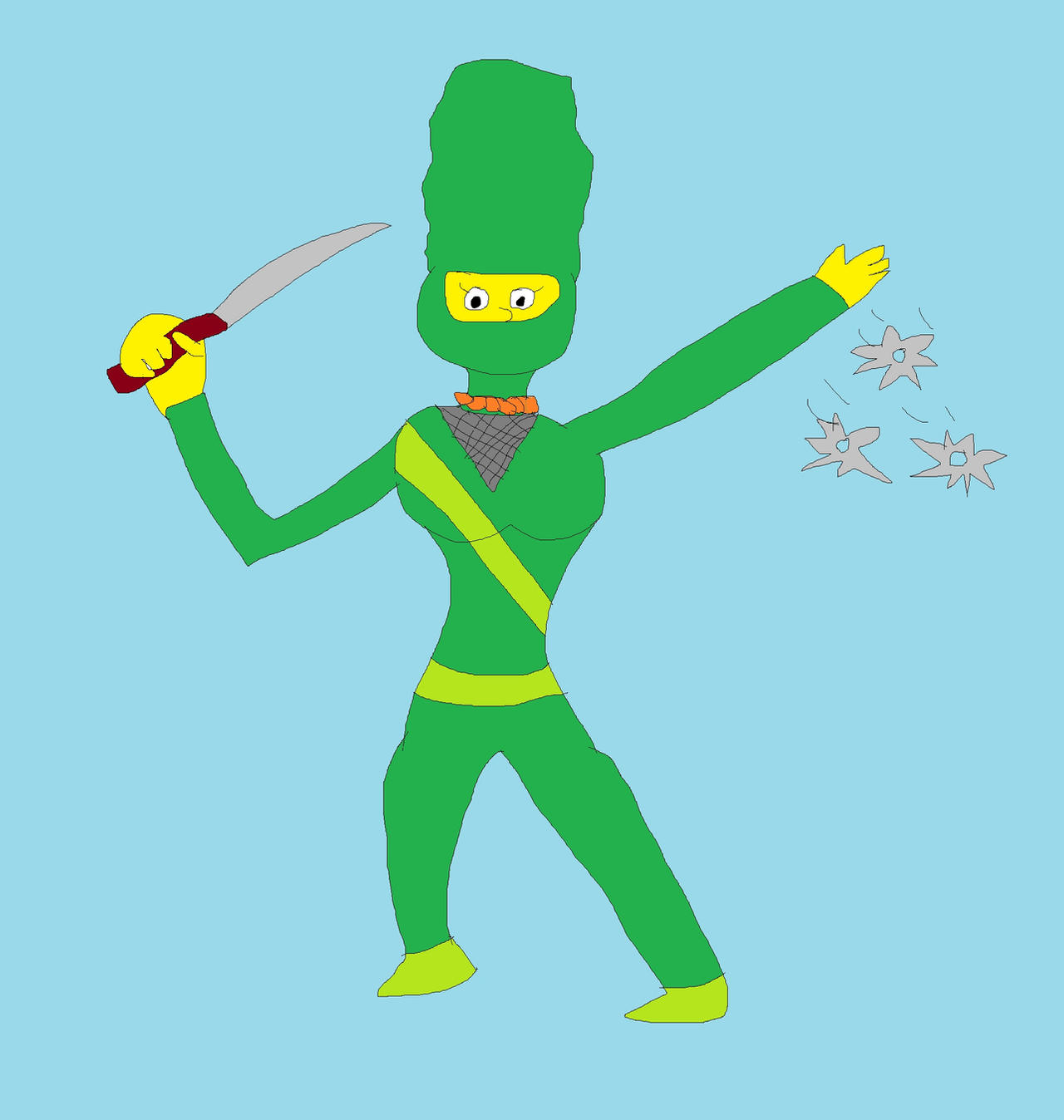 Deviantart Koleyl Ninja Marge Simpson by Koleyl on DeviantArt