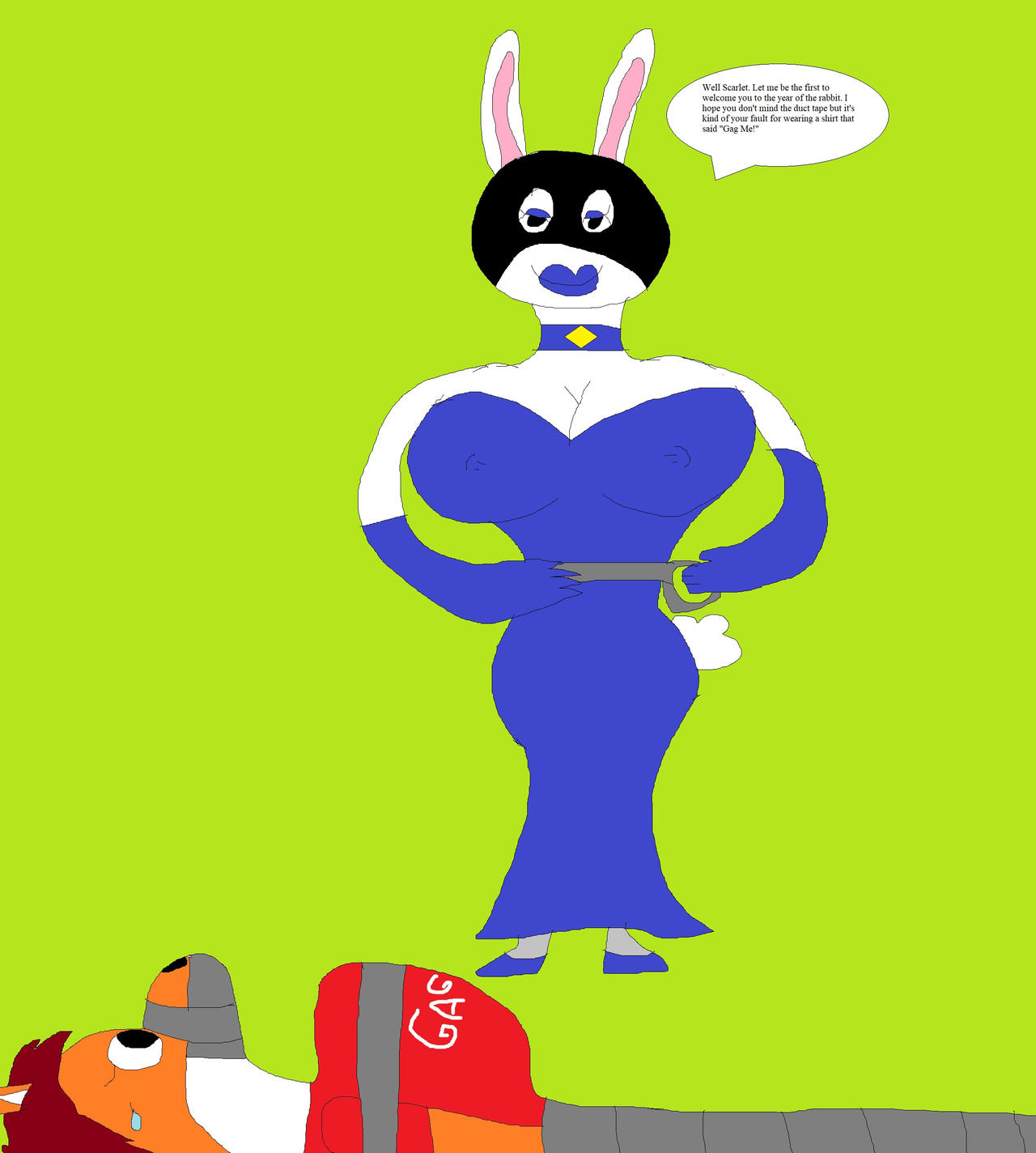 Deviantart Koleyl Madame Blue Bunny and Scarlet by Koleyl on DeviantArt