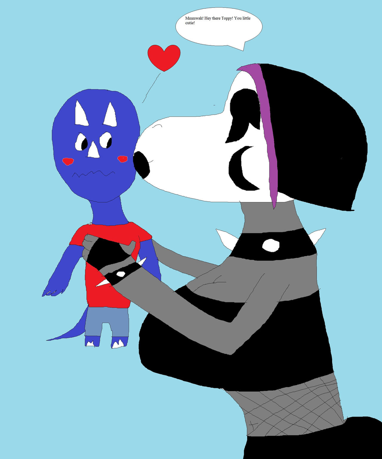 Deviantart Koleyl Morgana kissing Toppy by Koleyl on DeviantArt