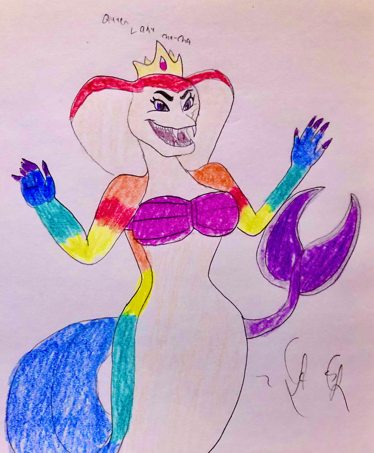 Deviantart Koleyl Queen Lady Cha-cha as a sea-naga by LugiaLover249 by Koleyl on DeviantArt