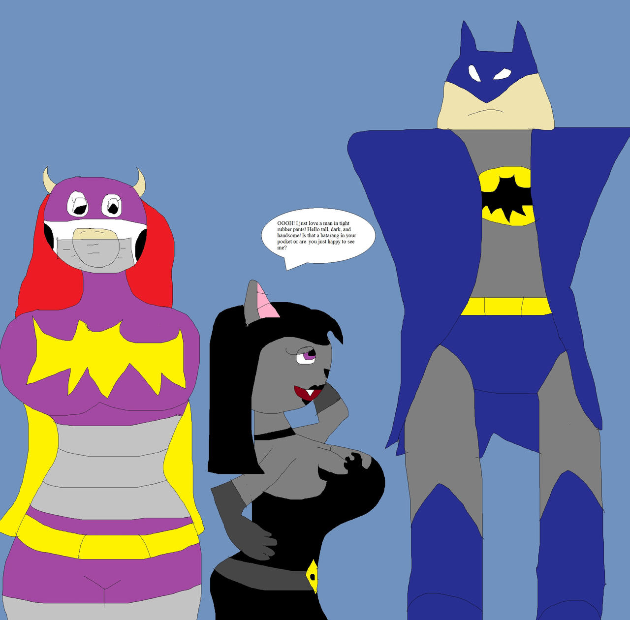 Deviantart Koleyl Batmoo and Lady Malmsteen meets Batman by Koleyl on DeviantArt