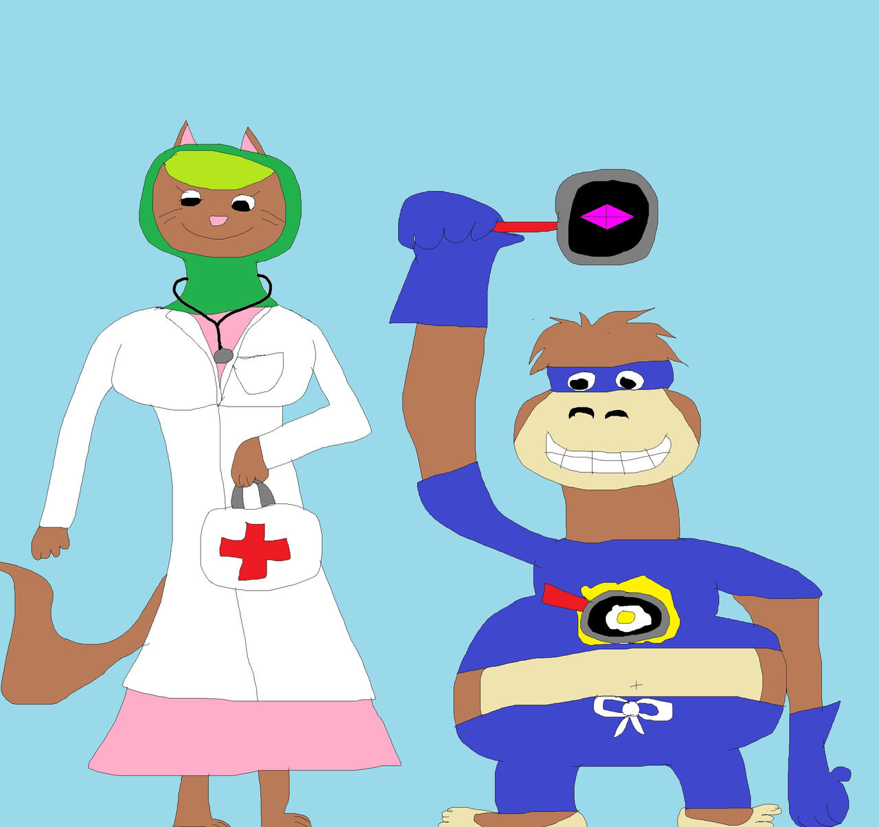Deviantart Koleyl Captain Frying pan and Dr Hanan as anthros by Koleyl on DeviantArt