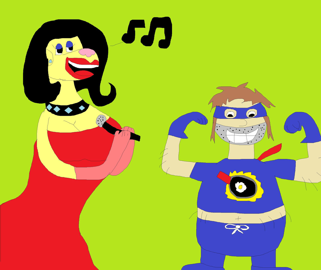 Deviantart Koleyl Hot Dog singing for Captain Frying Pan by Koleyl on DeviantArt