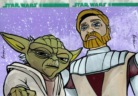 Clone Wars Sketch Card 3