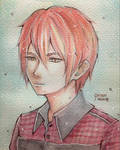 Red Haired Anime Boy by Saimari