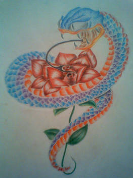 Snake and rose