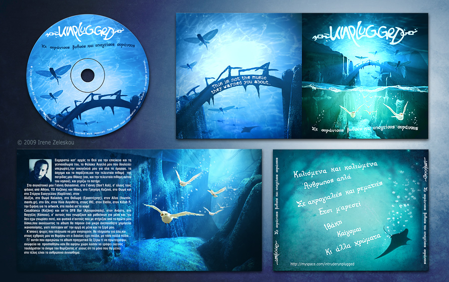 unplugged cd and booklet design