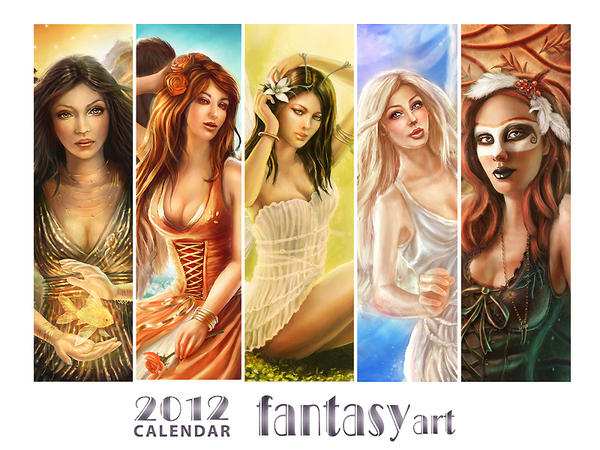 2012 fantasy art calendar