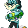 Cyan Squid Kid