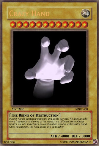 Crazy Hand Yu-Gi-Oh Card