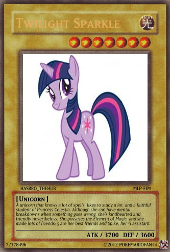 Twilight Sparkle Yu-Gi-Oh Card