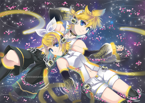 Vocaloid twins Print