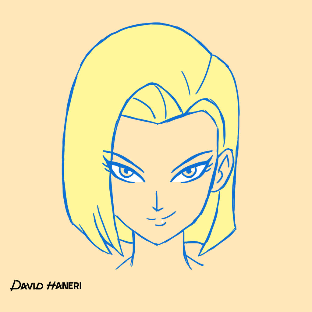 Android 18 Sketch By David Haneri On Deviantart Android 18 Sketch By David Haneri On Deviantart