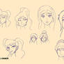 sketches - Jane and Megara - Disney