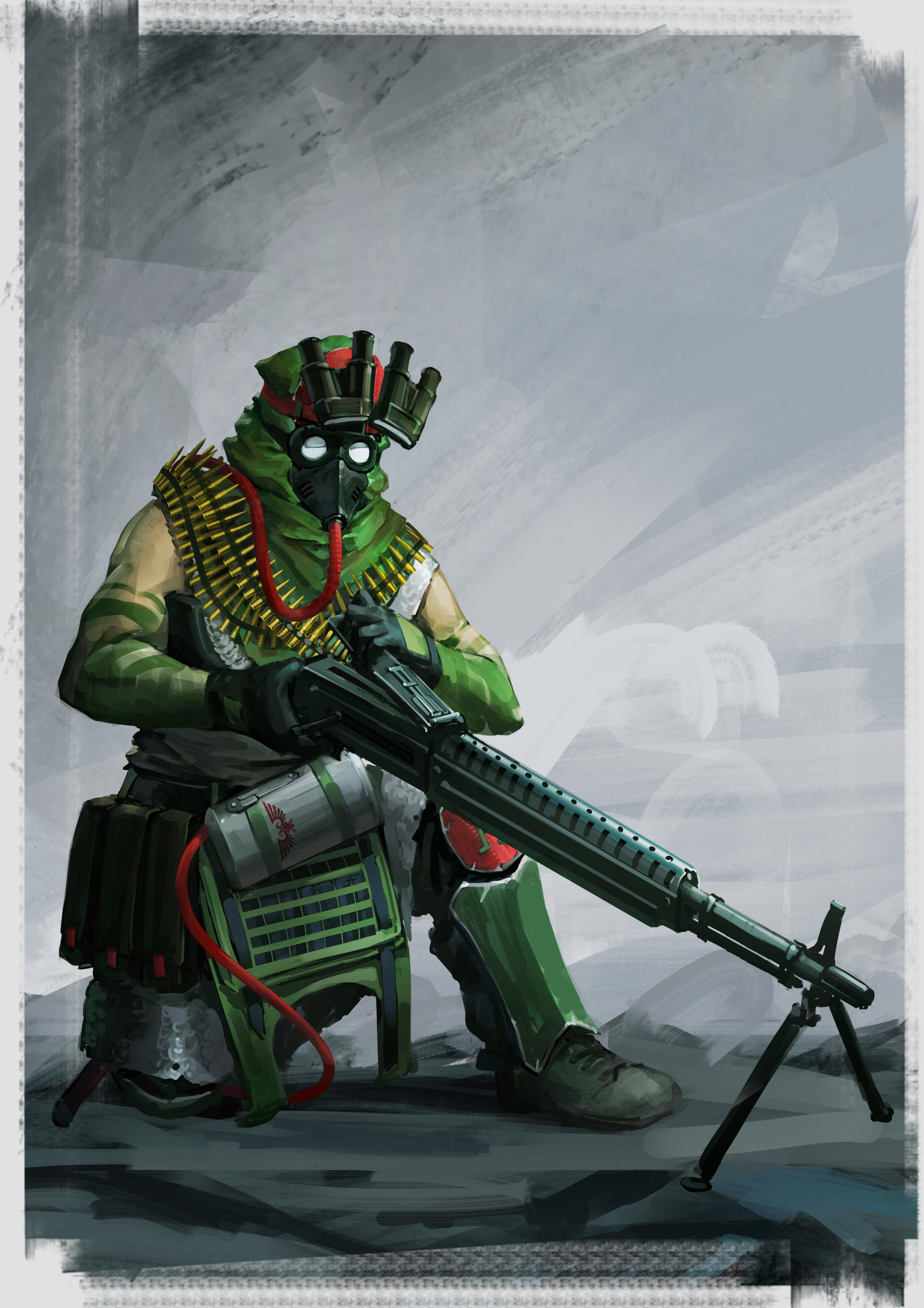 Machine Gunner Poster Machinegunner by Sunsettide on DeviantArt