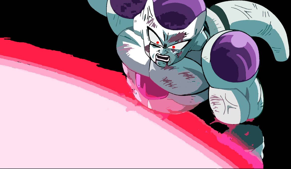 Frieza gets cut in half by redlabentertainment on DeviantArt