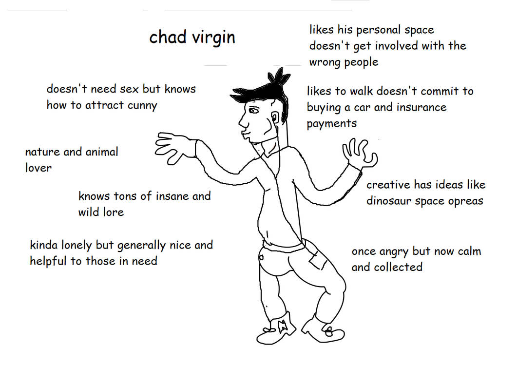 Chad Virgin meme by oispidercooksupmy on DeviantArt