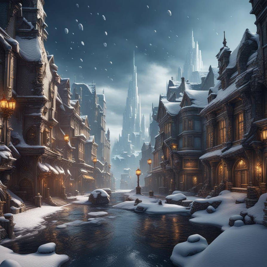snow city by oispidercooksupmy on DeviantArt