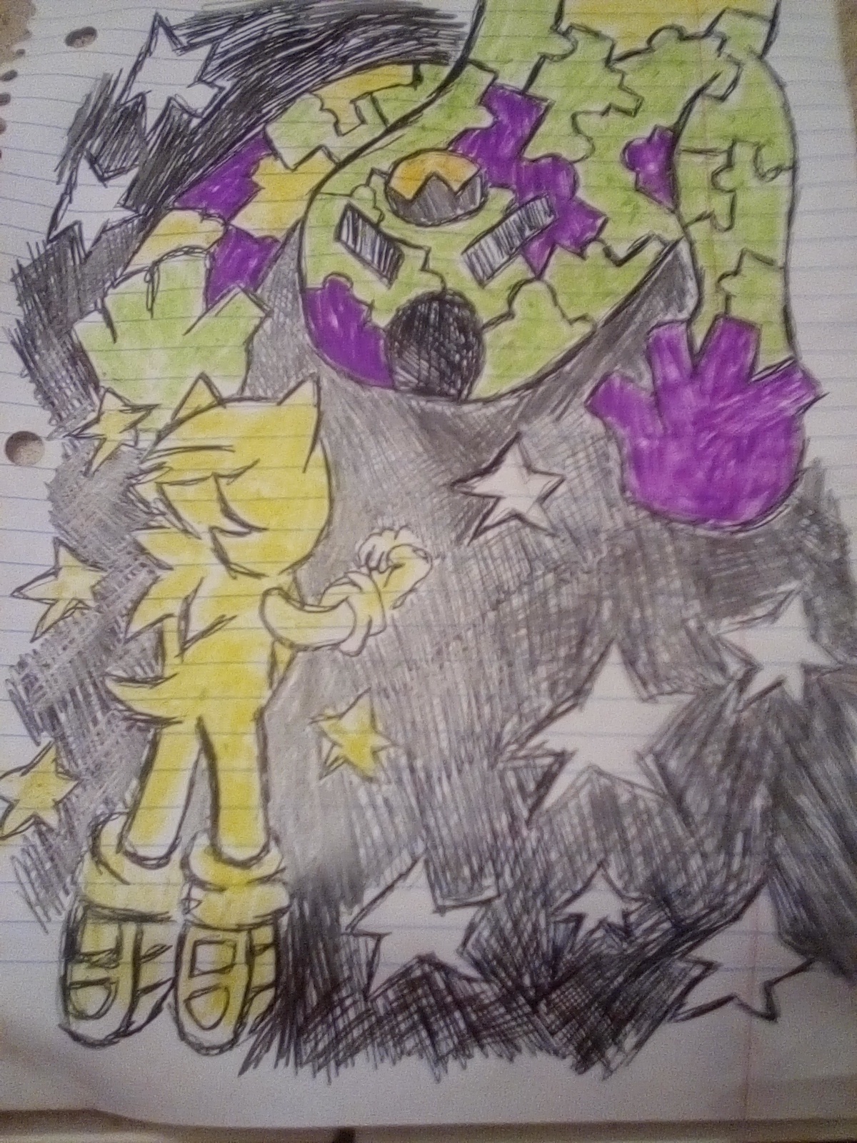 super sonic vs neogaf laugh emoticon monster boss by oispidercooksupmy ...