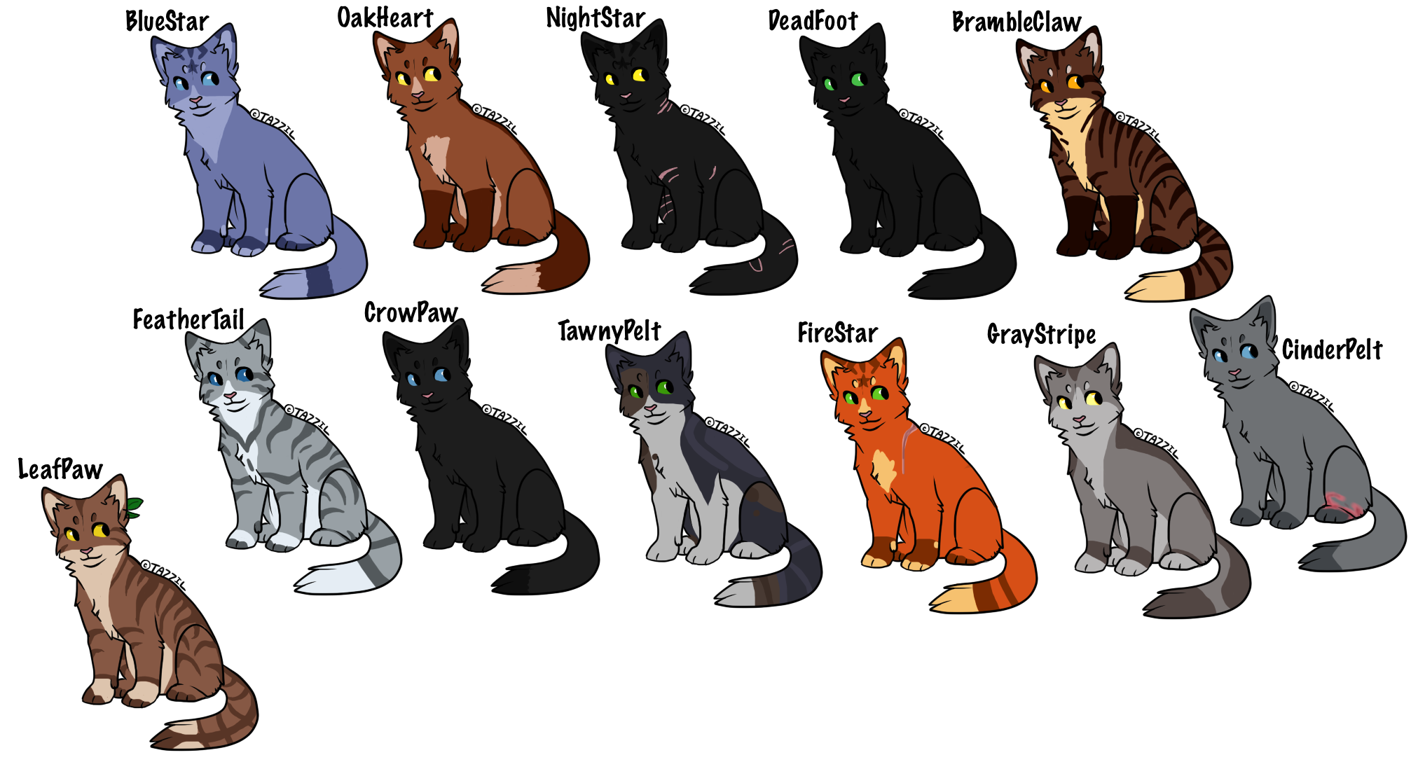 Warrior Cats - MIDNIGHT - Designs 1 by Wolf3Animations on DeviantArt