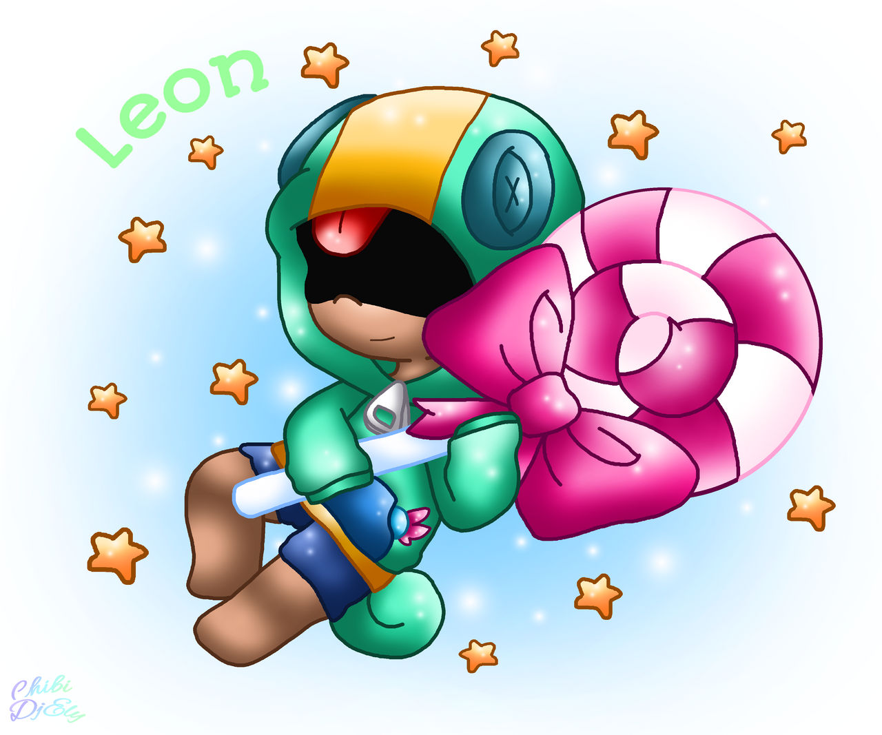 Chibi Leon(Brawl Stars) by ChibiDjEly on DeviantArt