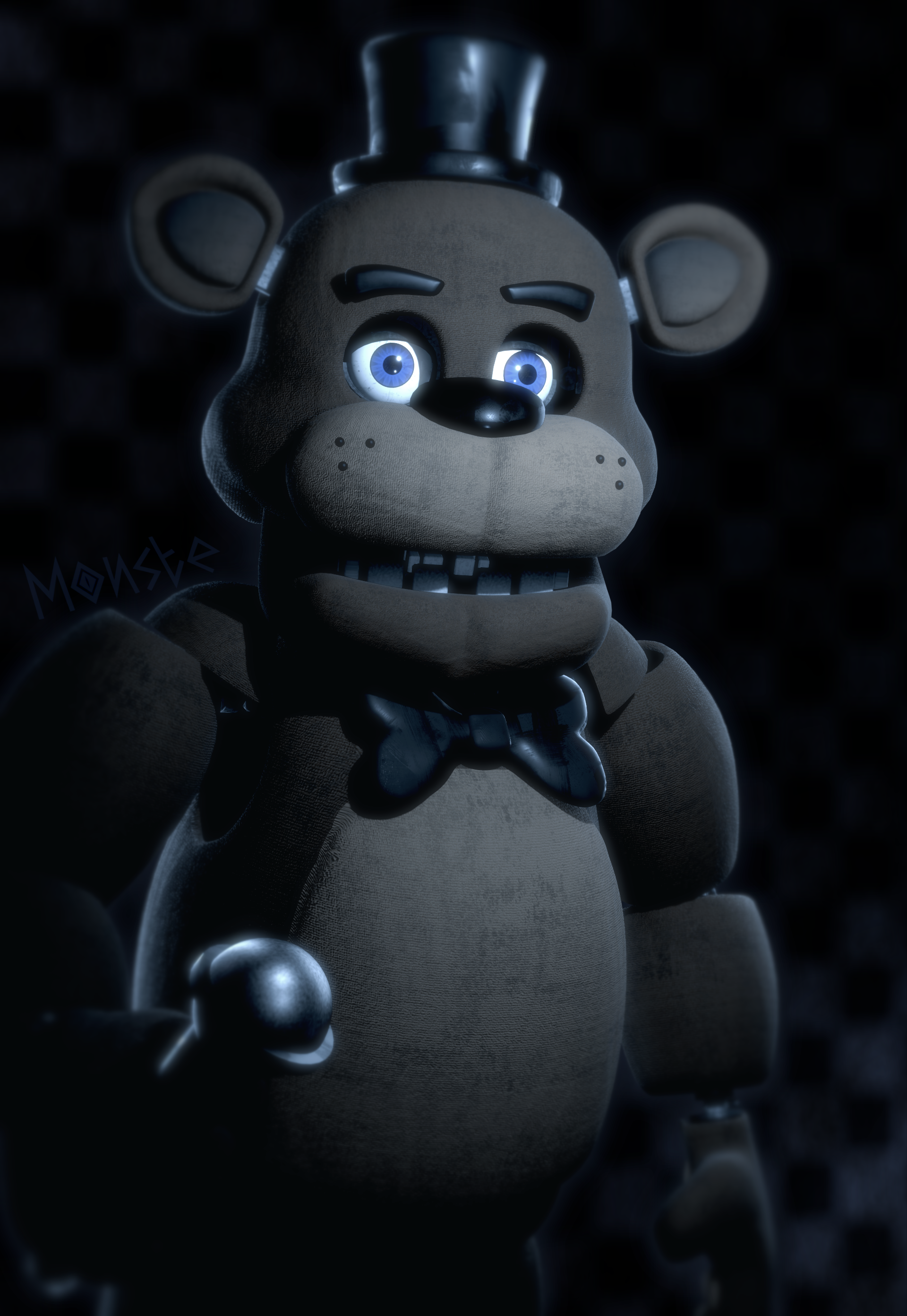 Freddy Fazbear Meet The FNAF Movie (FNAF Art) by mondewebcom on DeviantArt