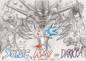 SonAmy: Old comic cover