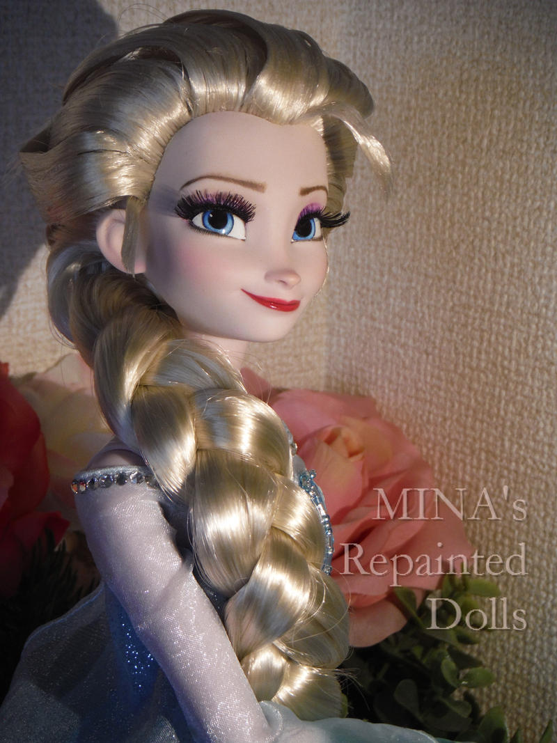 Disney store Elsa singing doll repaint by MINAcoco on DeviantArt