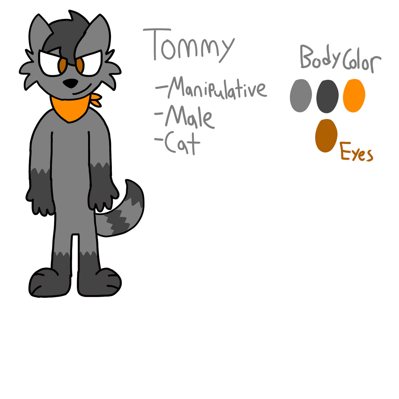 Tommy the Cat reference sheet by Sketchball204 on DeviantArt
