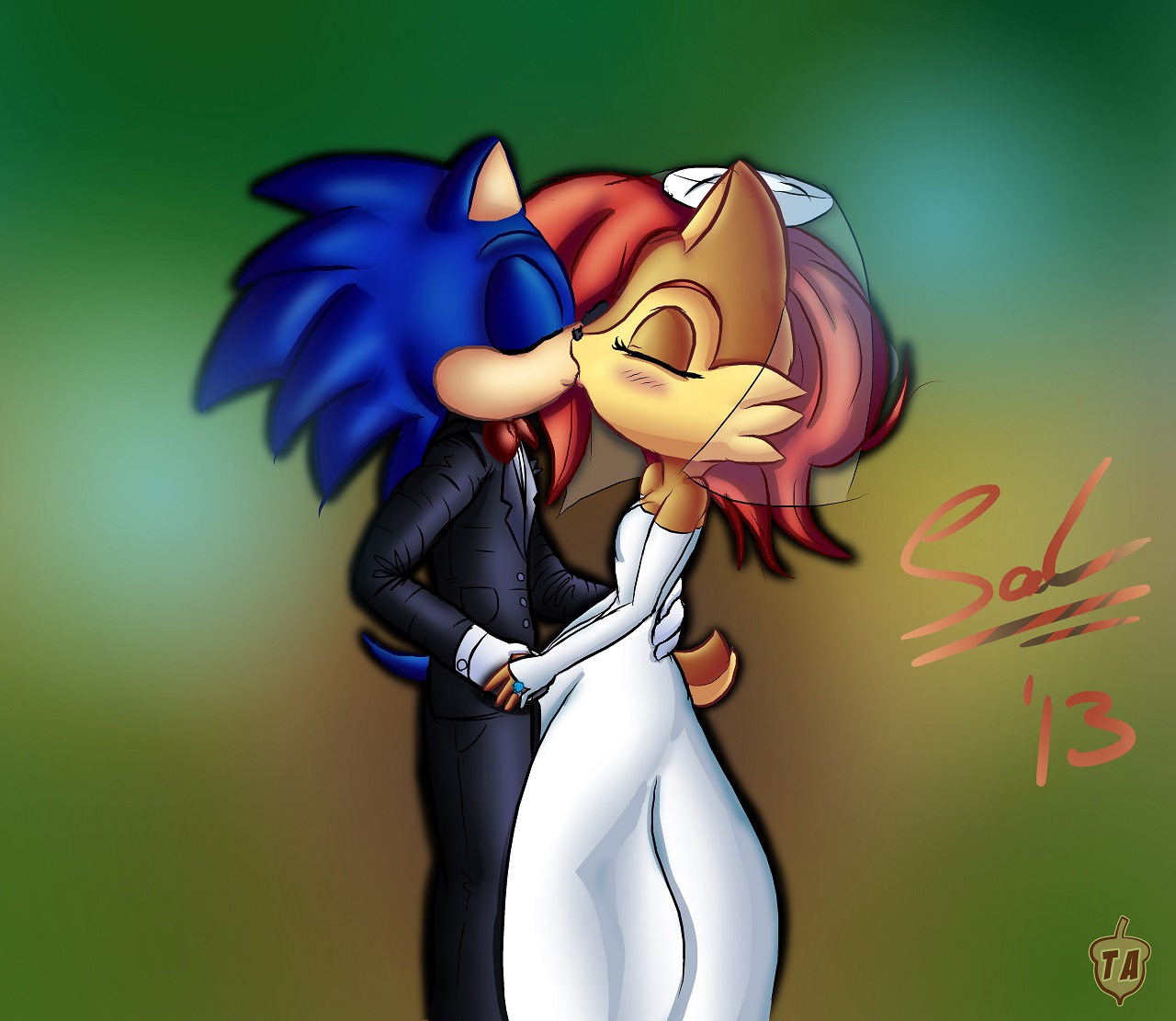 pix Sonic And Amy Wedding Deviantart sonic and sally married by blazeymix on