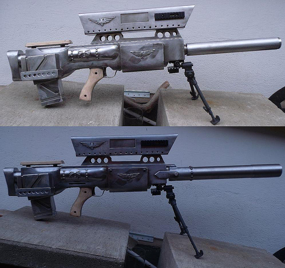 Elysian sniper rifle with second barrel version