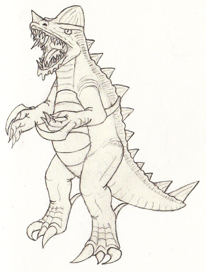 Retro-style Kaiju