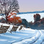 czech winter landscape