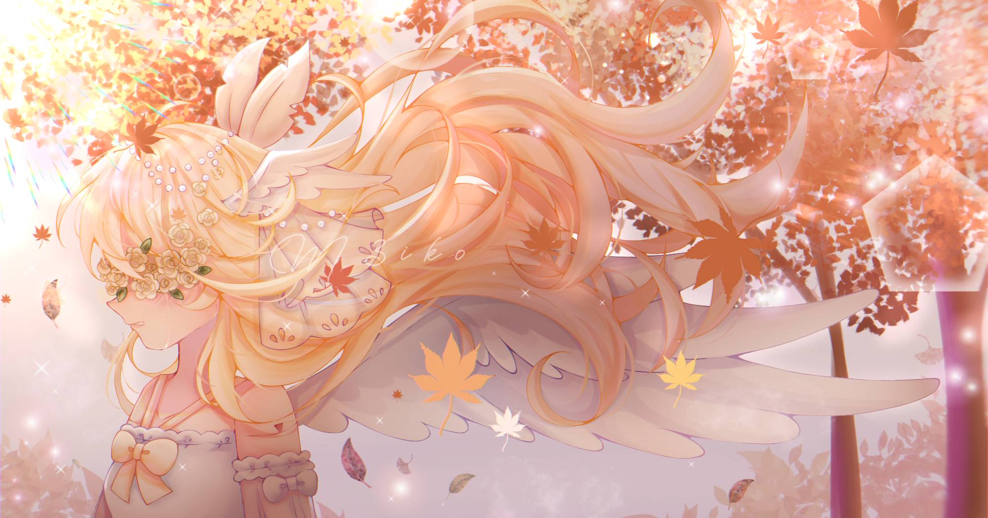 Fall Oc Background Oc x Fall collab on insta by M3iiko on DeviantArt