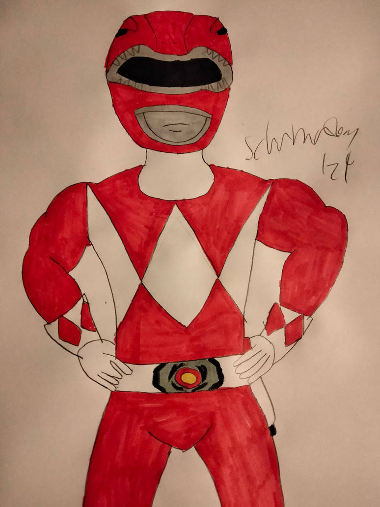 Red Ranger Sketch by schumacher7 on DeviantArt