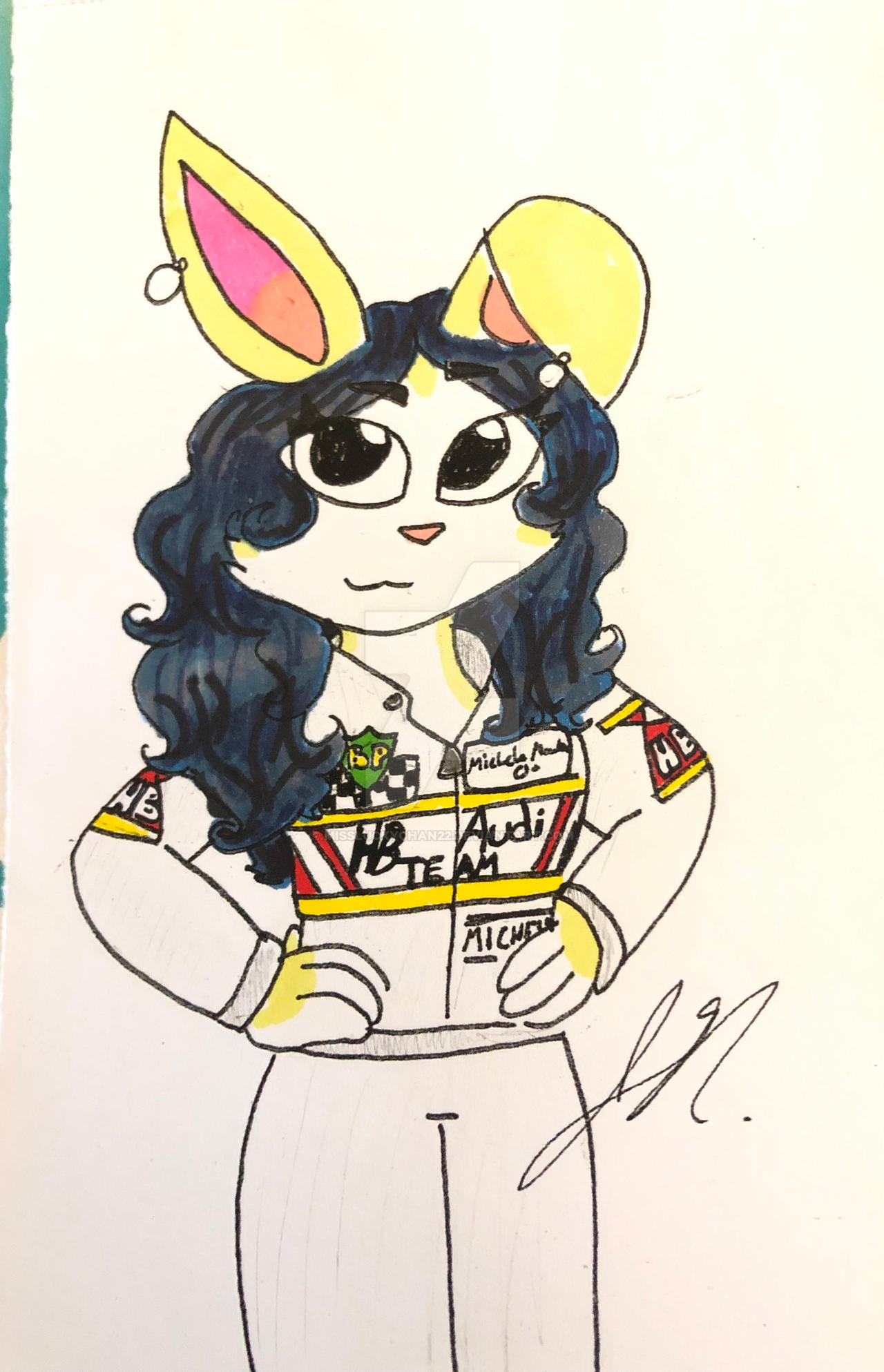 Michele Mouton as a Rabbit by Missluckychan22 on DeviantArt