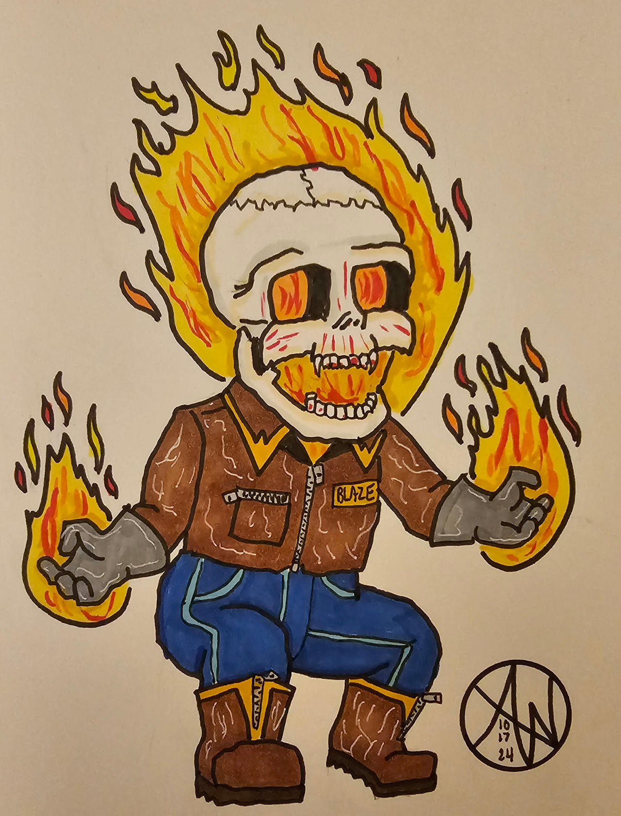 Baby Post Rider Baby Ghost Rider by atomicwick on DeviantArt