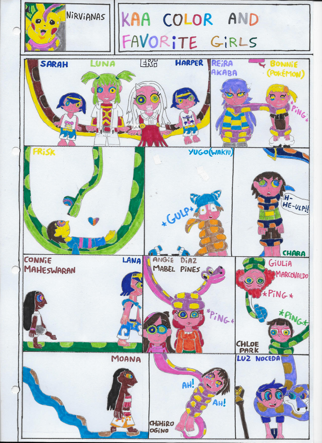 Kaa Color Rings Kaa Color and Favorite Girls by MetalFenix27 on DeviantArt