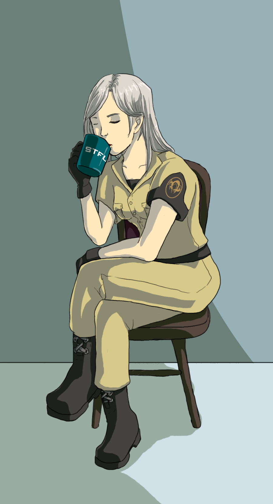 MGS - Ursula Enjoying Coffee