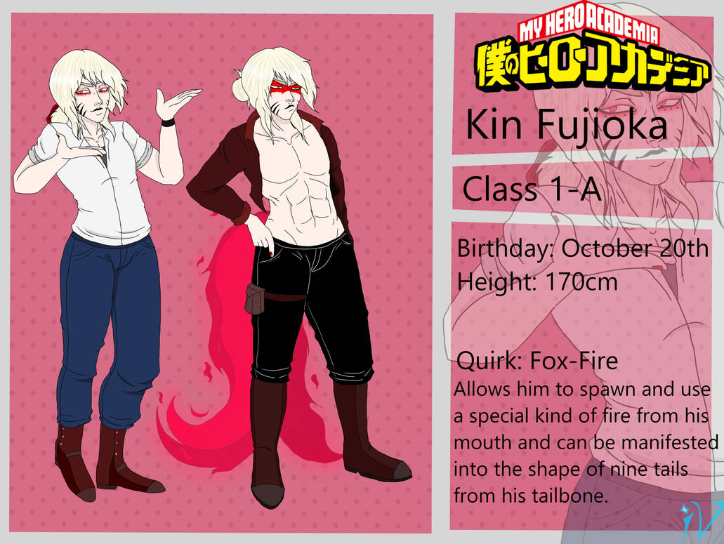 My Hero Academia OC: Kin Fujioka by The-Ice-Virus on DeviantArt