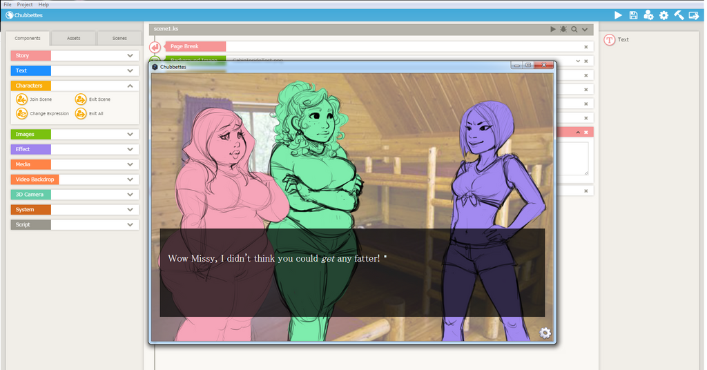 Chubbettes: Visual Novel collab w/ Jelliroll