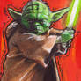 Yoda Sketch Card